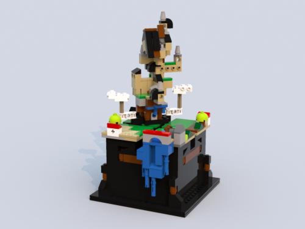 Endless dancing with a castle (LEGO 21305) alternate build