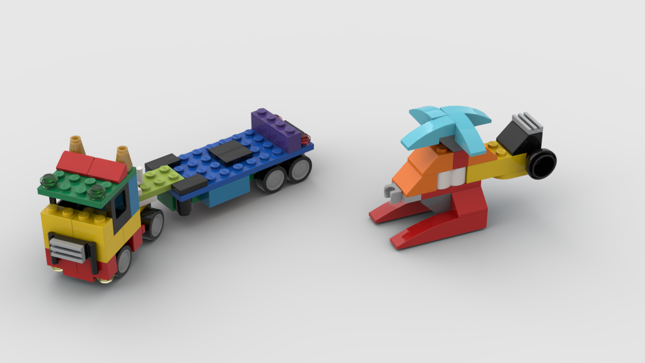 Helicopter transporter truck (Alt build for 11001)