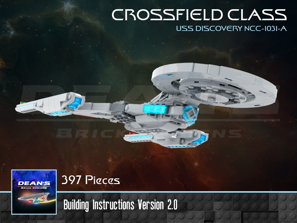 Crossfield Class (32nd Century Refit) Starship - Star Trek Discovery