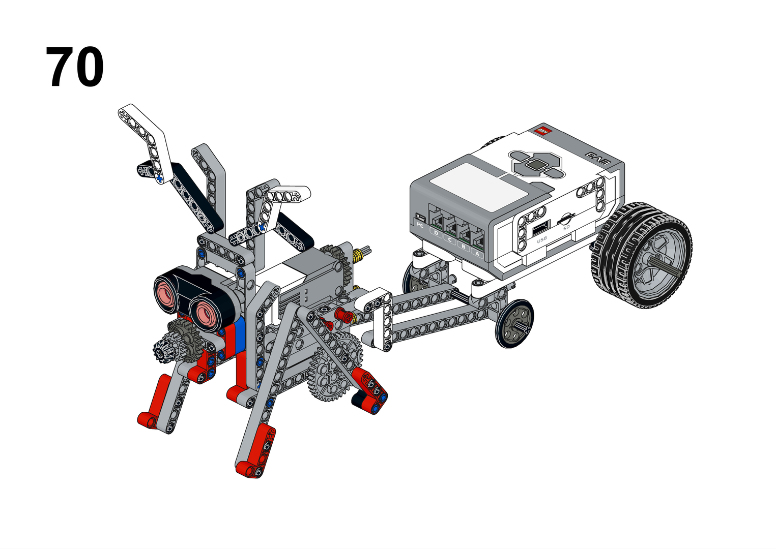 Santa &amp; Rudollf from mindstorms ev3 45544