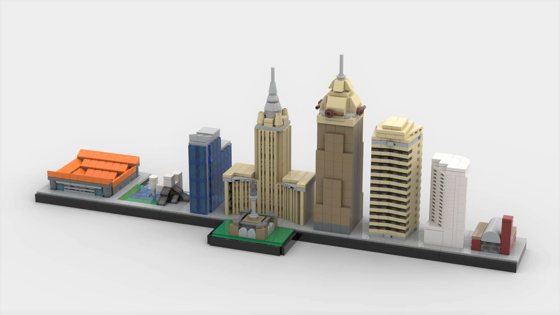 Cleveland Ohio Skyline (original version)