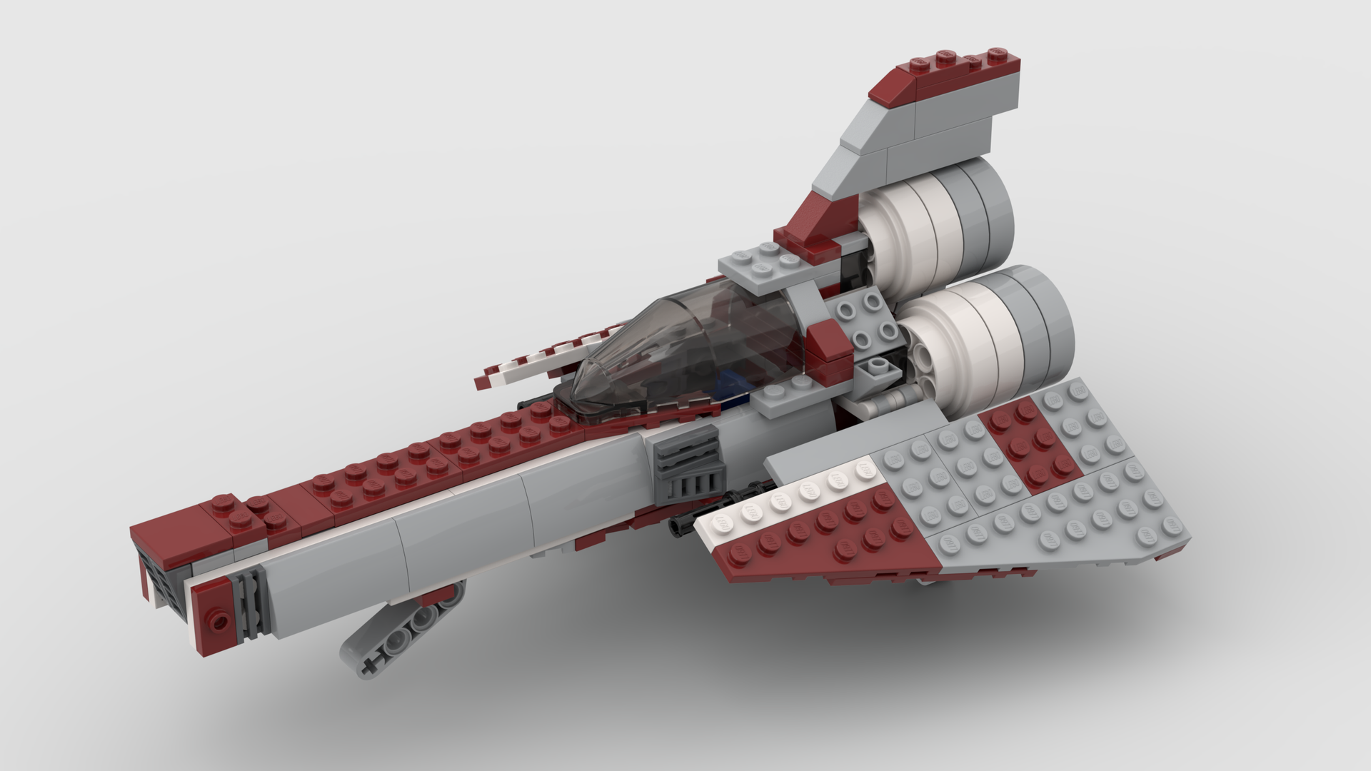 Colonial Viper MK II (Minifigure Scale) (also 8019 B-Model) alternate build
