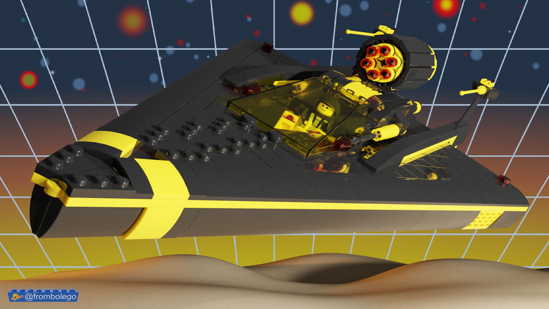 Blacktron Arrow Spaceship