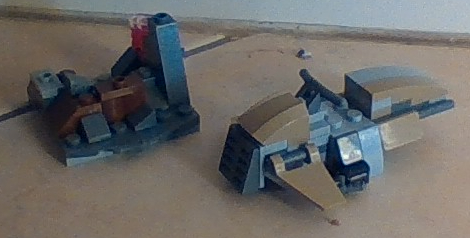 mandalorian speeder bike and defensive trench v2