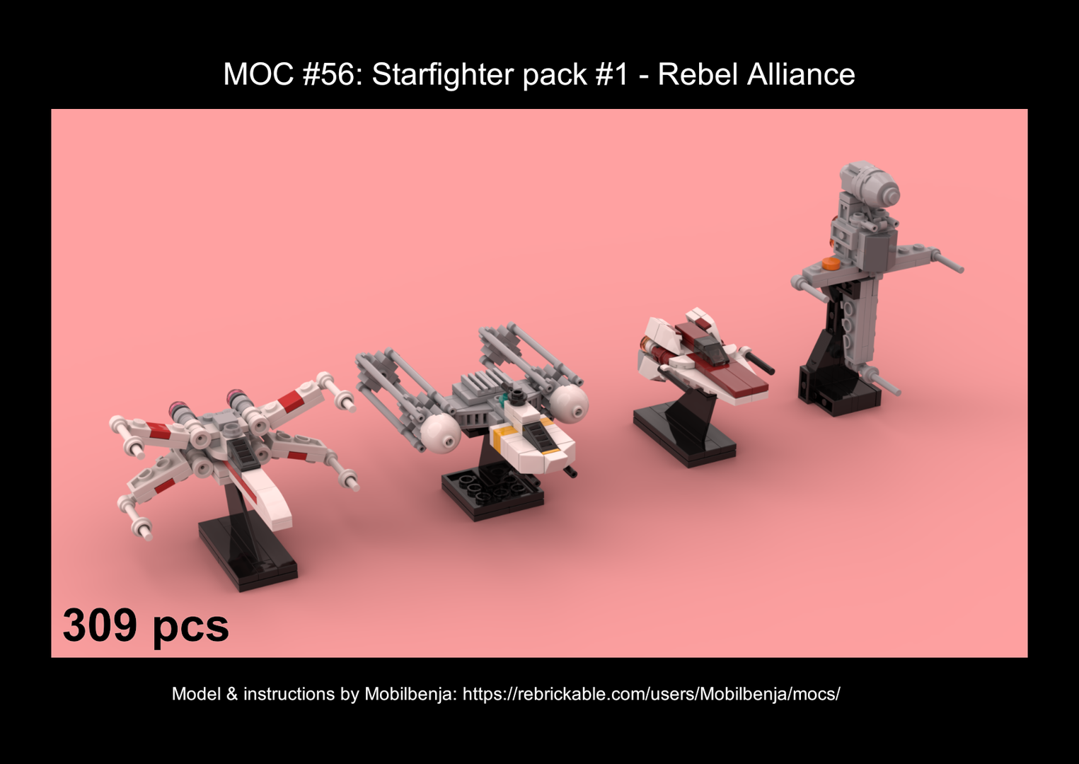 Starfighter pack #1: Rebel Alliance (microscale)