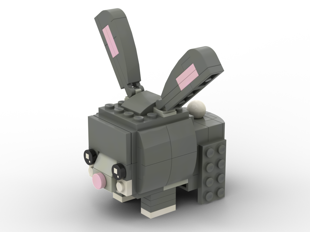 Brickhedz bunny on 4 legs - alternate of 40271 alternate build