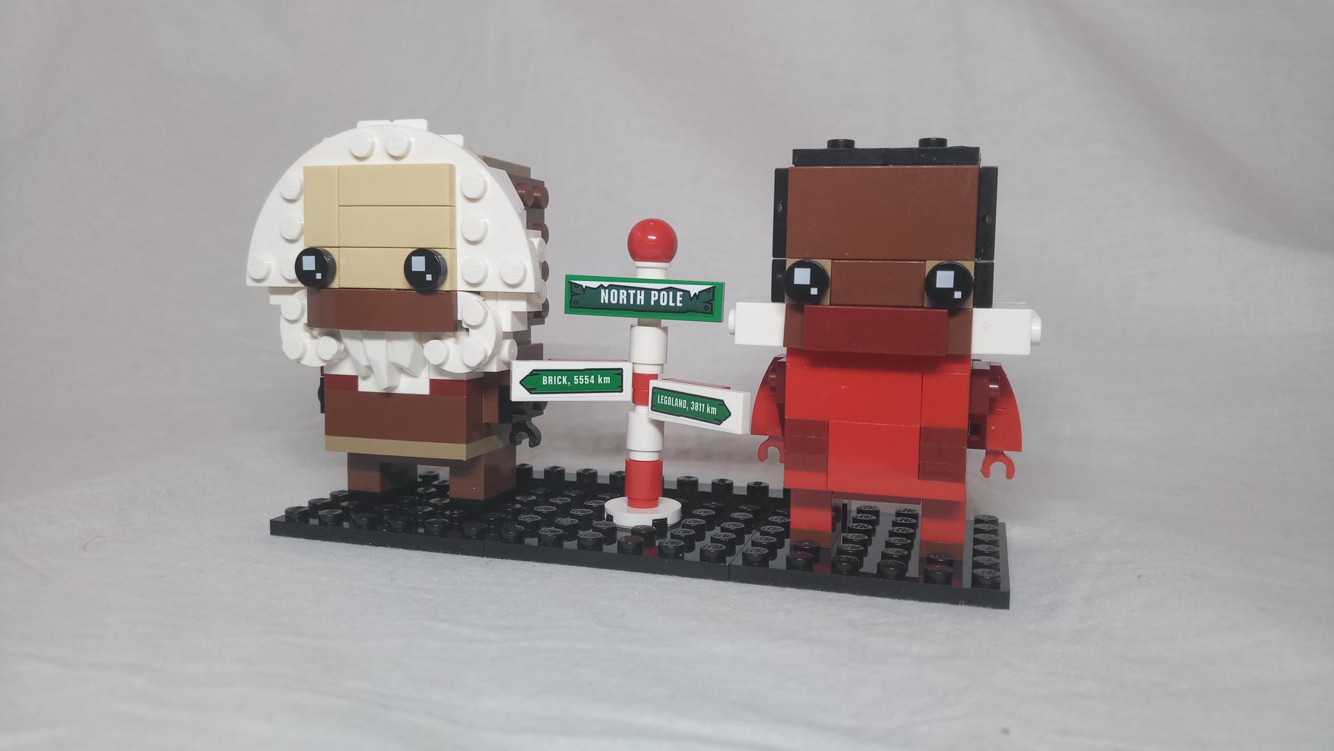 Robert Peary and Matthew Henson Brickheadz alternate build
