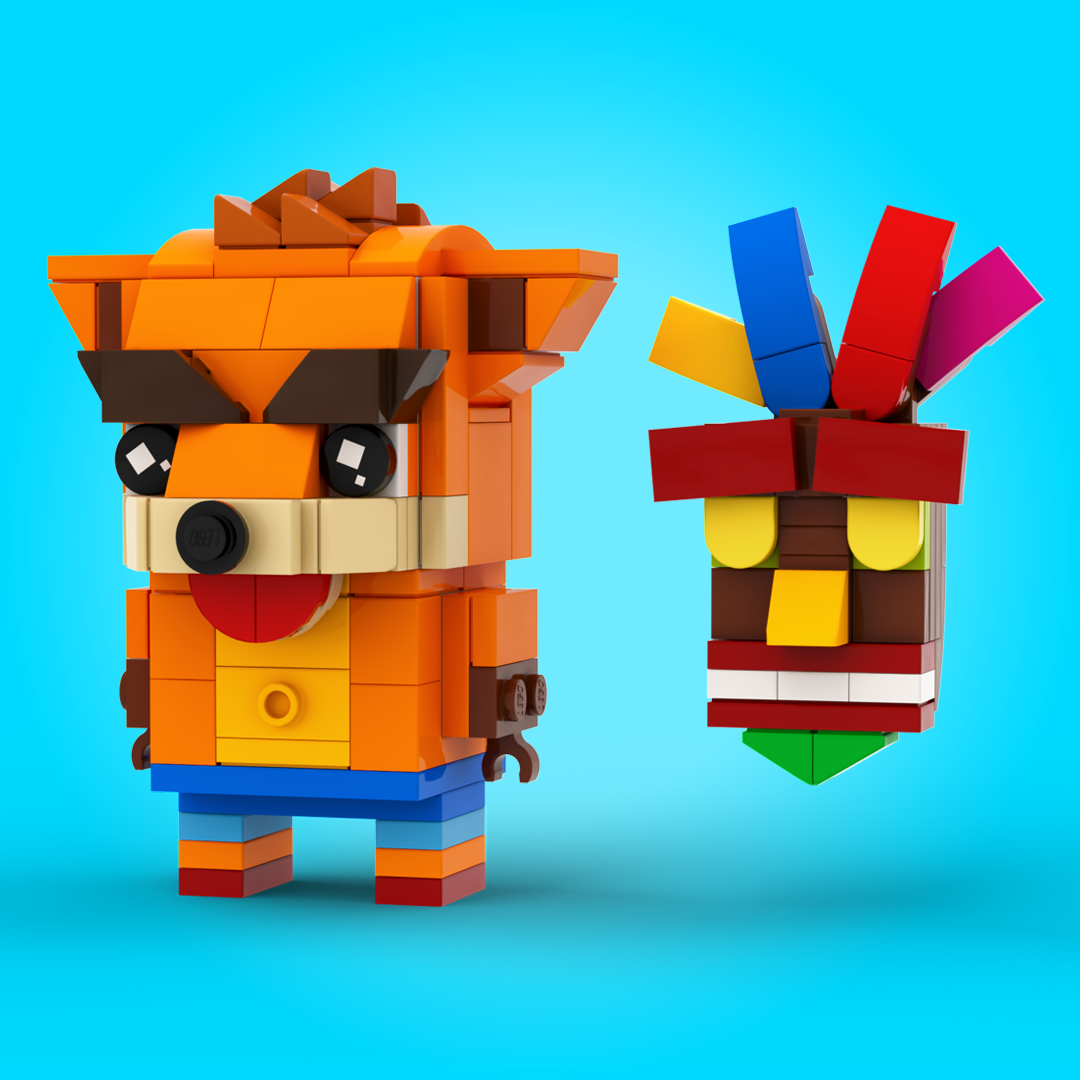 Crash Bandicoot &amp; Aku Aku BrickHeadz