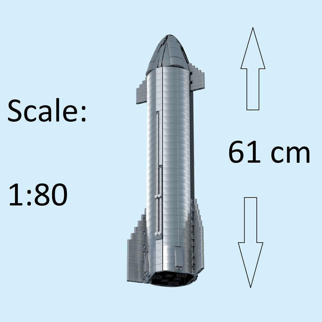 SpaceX Starship Scale 1:80