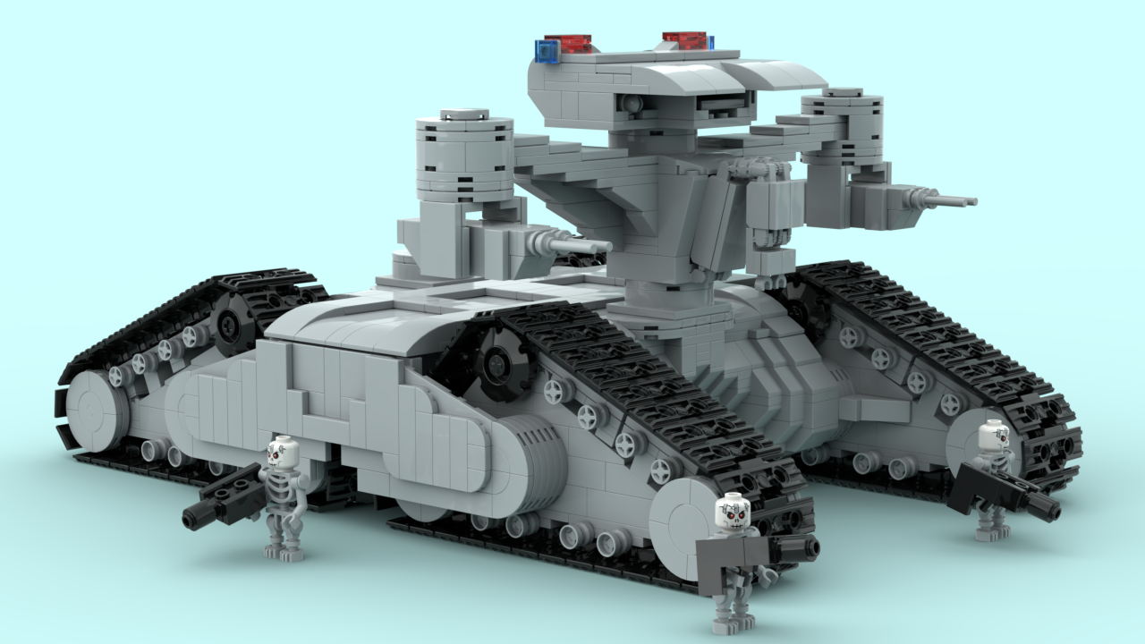 Terminator HK Tank minifig scale