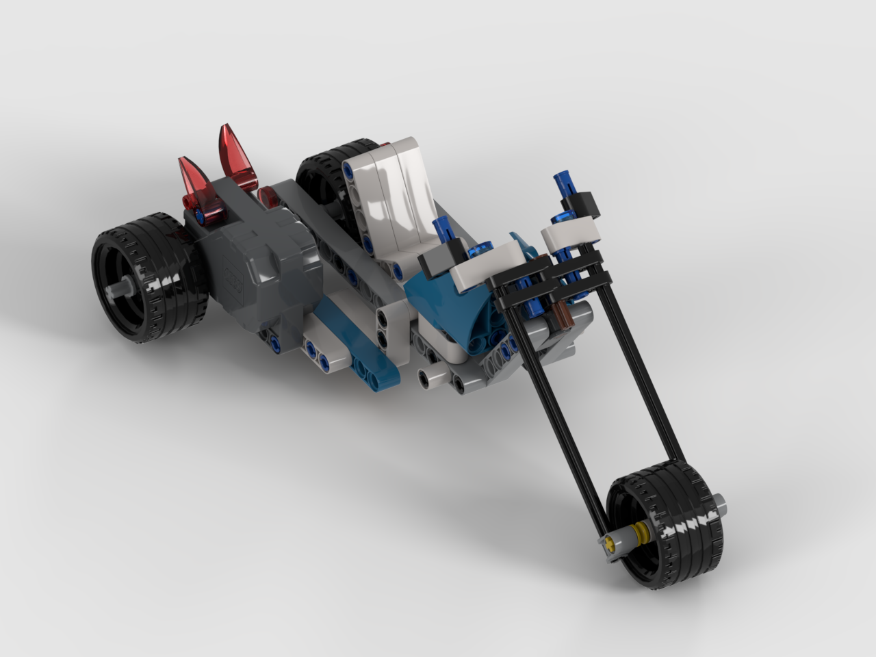 Chopper with pullback motor sidecar