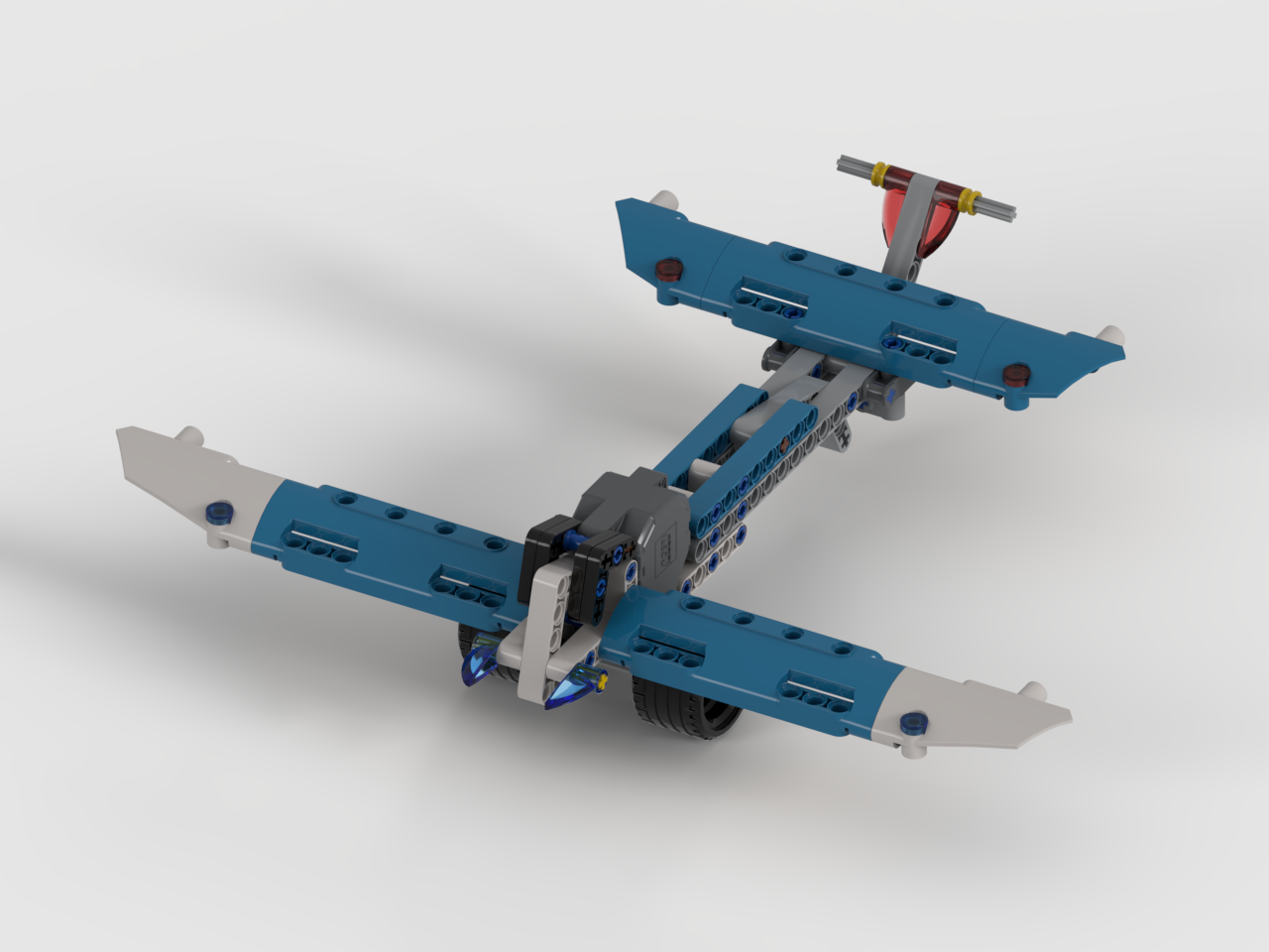 Plane with pullback motor