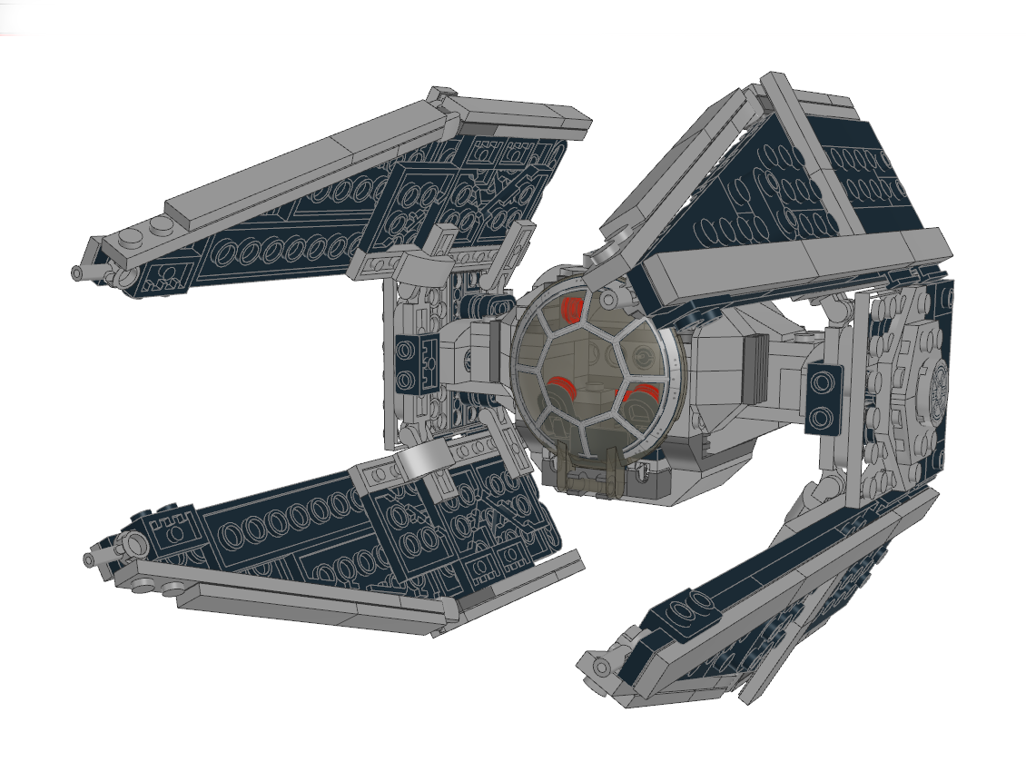 TIE Interceptor - Alternative build of 75300 Imperial TIE Fighter