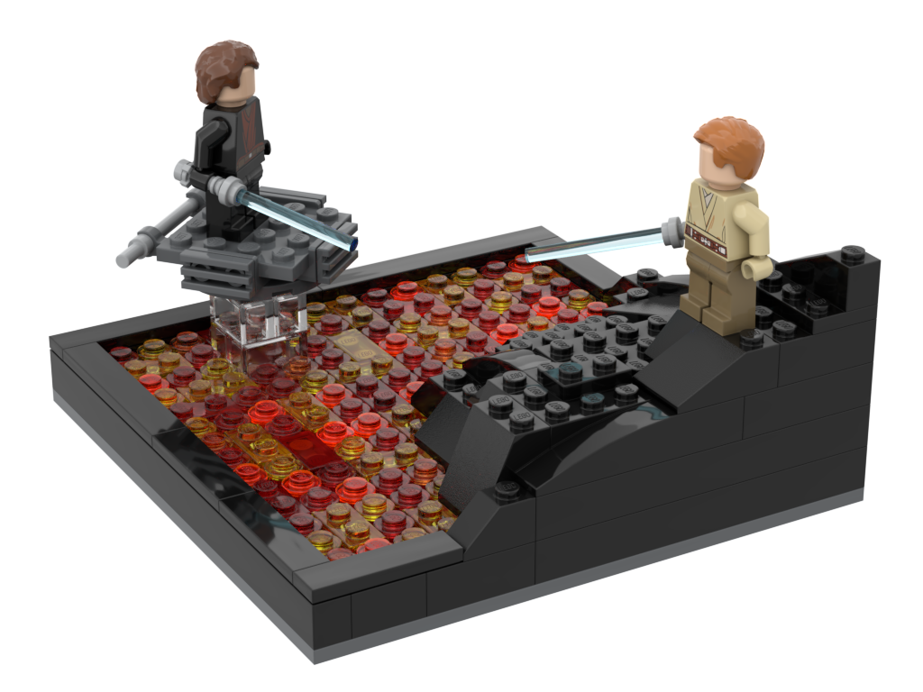 Battle of the Heroes MOC / Anakin VS Obi-Wan on mustafar