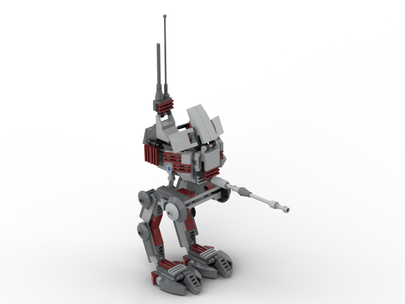 Clone scout Walker grey and dark red