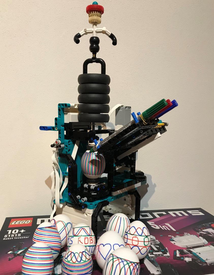 Egg-Inventor -  Mindstorms 51515 robot inventor multi-color egg decorating bot