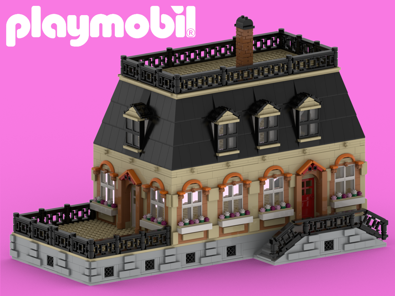 Lego 1900' victorian house - playmobil 5305