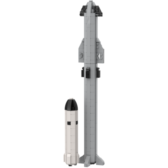 1:320 Scale SpaceX Starships and Super Heavy (MOC-66505) - LEGO MOC ...
