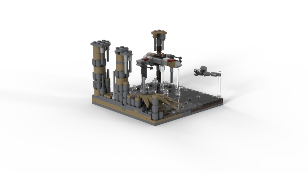 16X16 Episode 5 : Micro DAGOBAH with X-wing