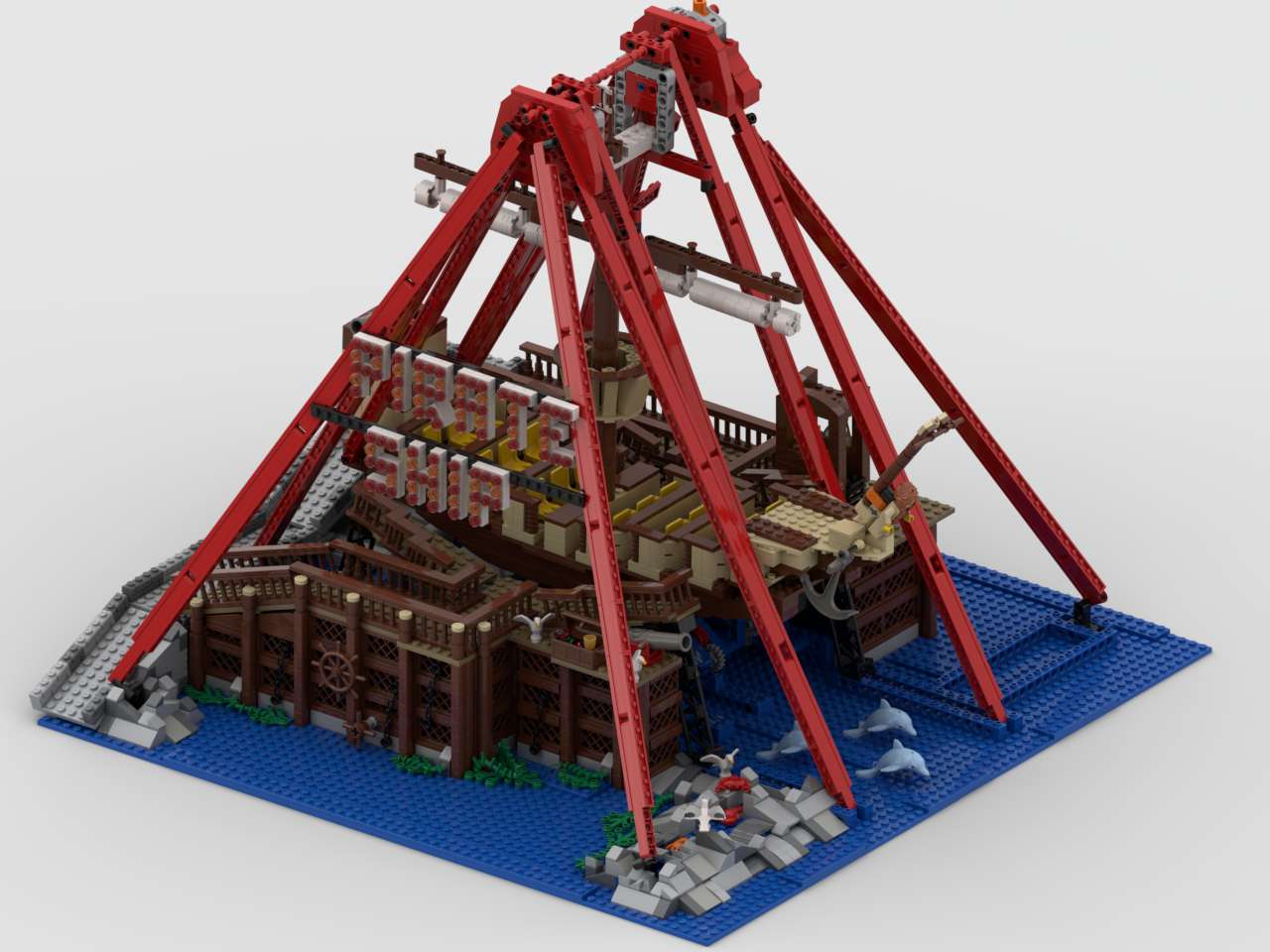 Theme Park Pirate Ship ride