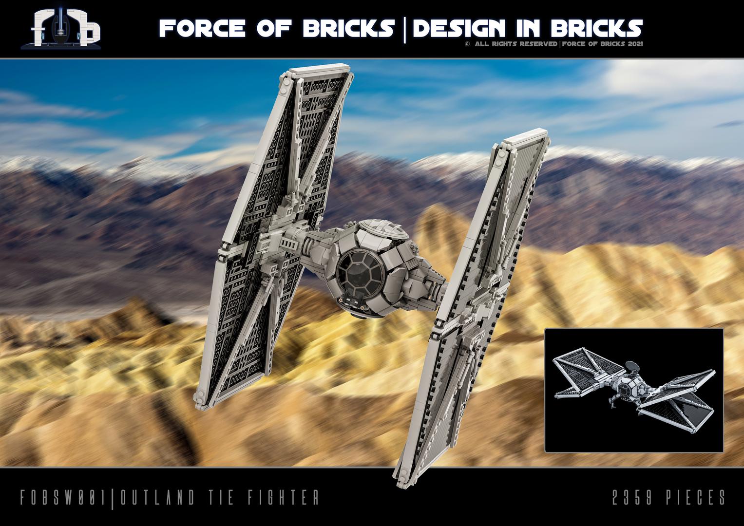 Outland TIE-Fighter (fobsw001) | Force of Bricks