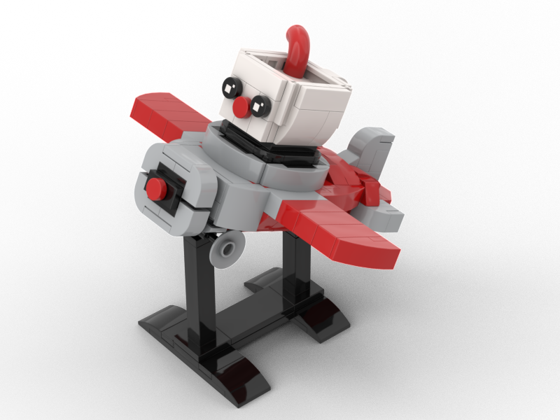 Cuphead in plane
