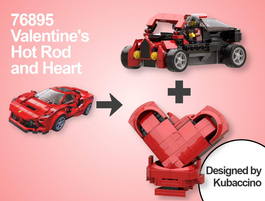 76895 Valentine's Hot Rod and Heart