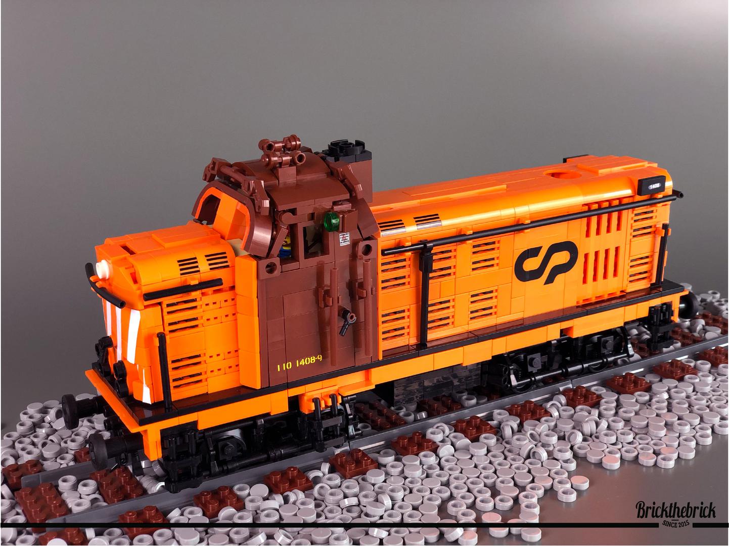 Locomotive CP 1400 Power Functions (best diesel loco - Brick Train Awards 2021) Instructions
