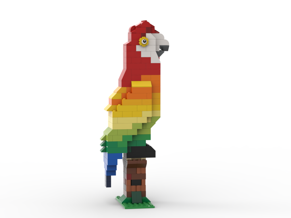 10698 Rainbow parrot