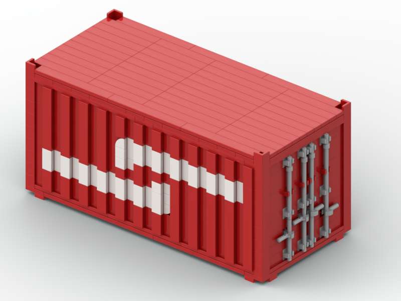 Shipping container 20" model team