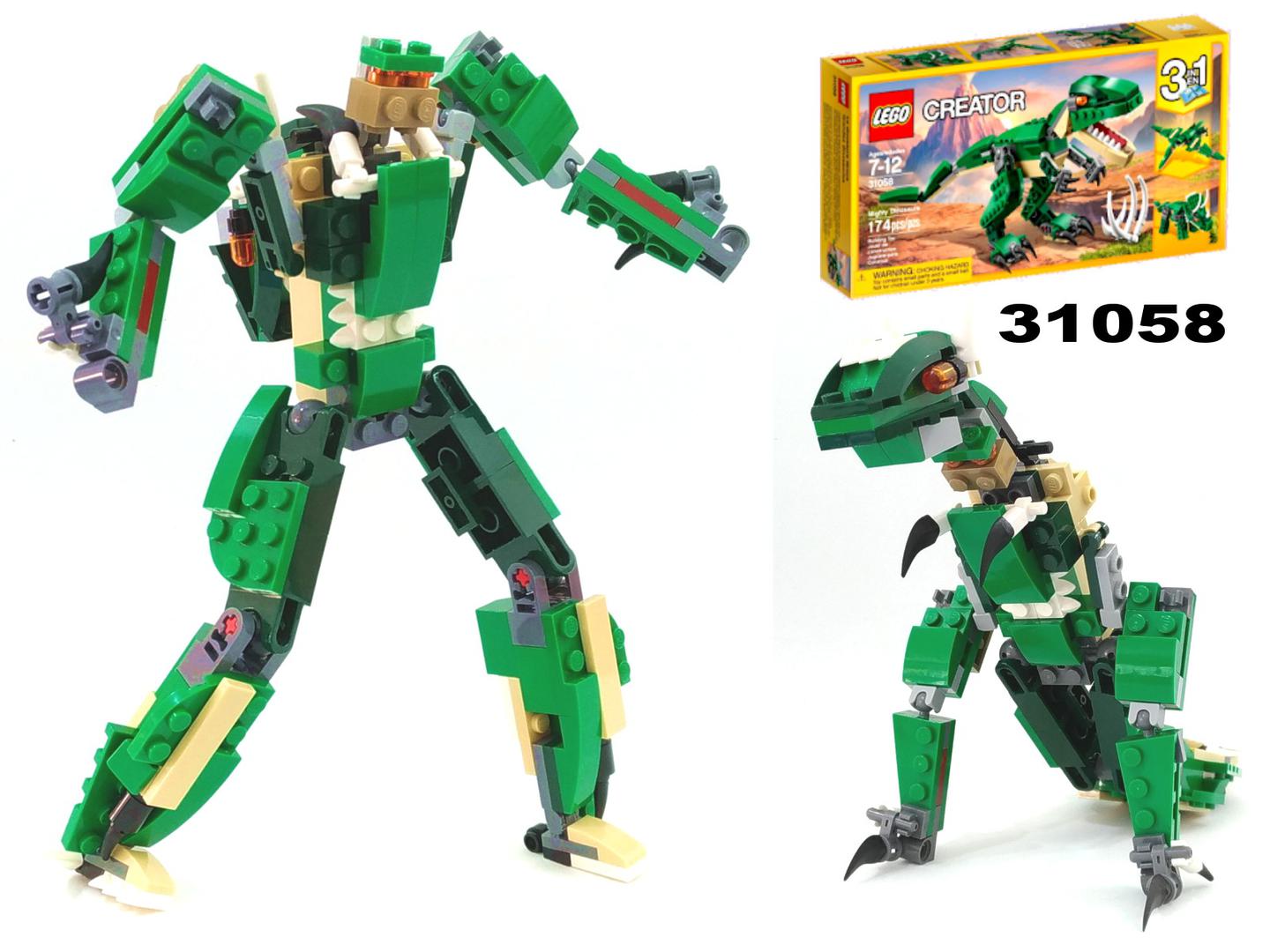 Transformer Dino Might from set 31058