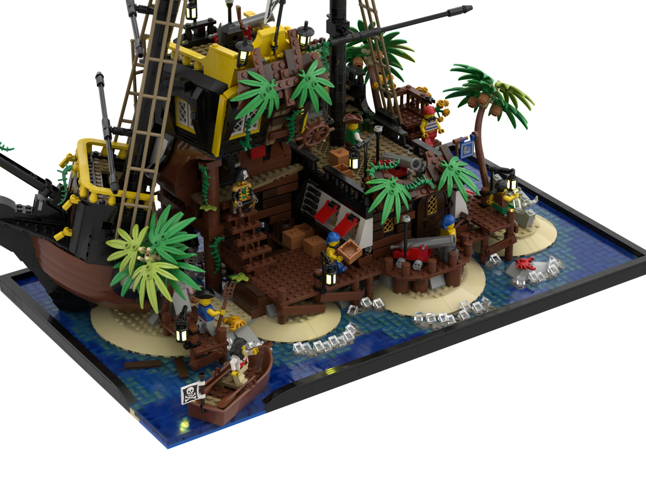 Exposition base for Pirates of Barracuda Bay Dark Blue Water