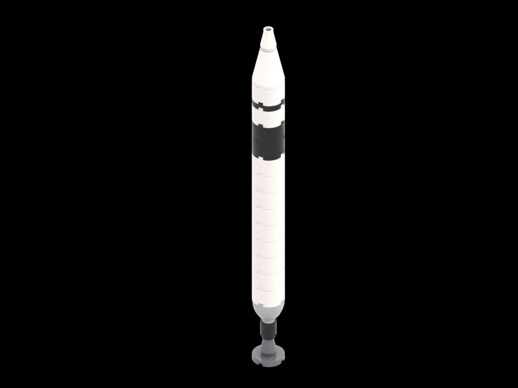 Falcon 1 (1:110 scale - as Saturn V)