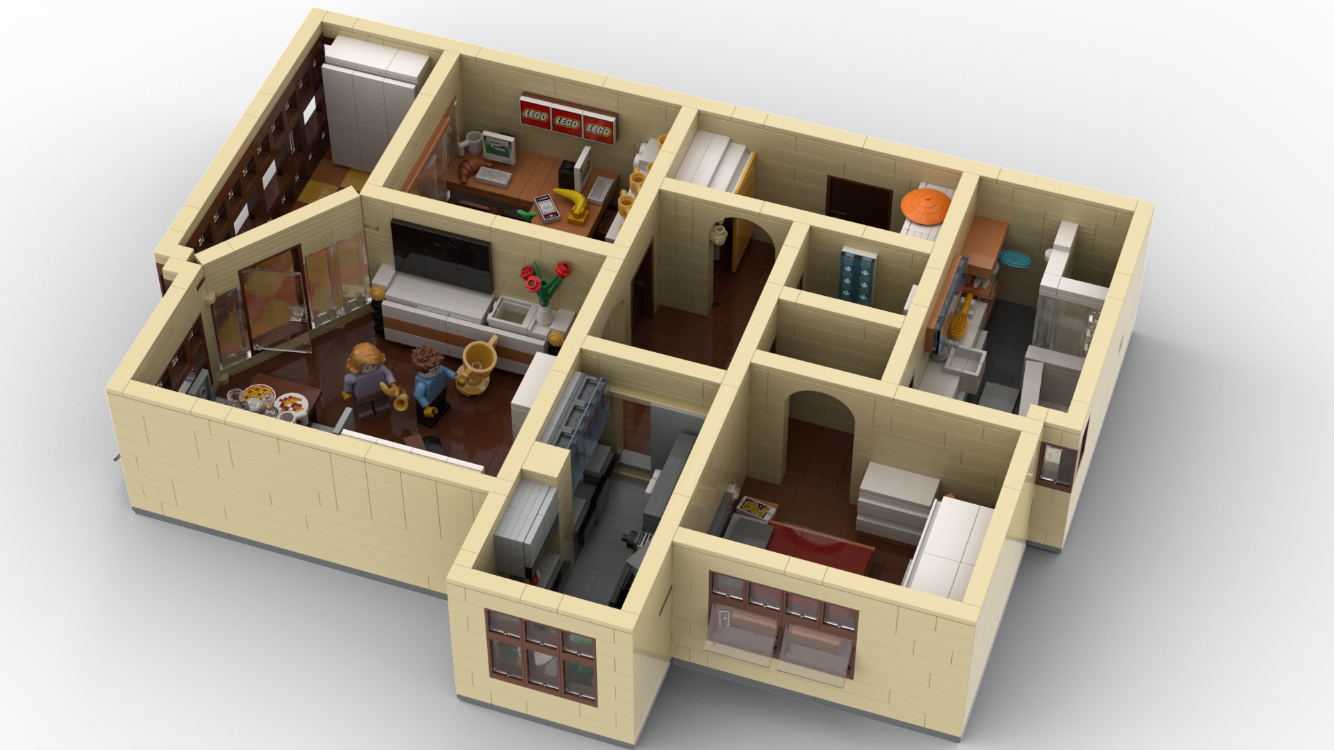 Flat with fully interior decoration