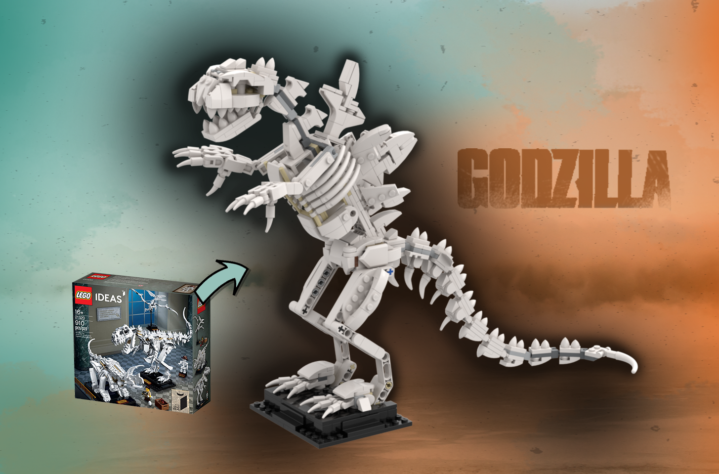 Godzilla Skeleton - Lego Dinosaur Fossils