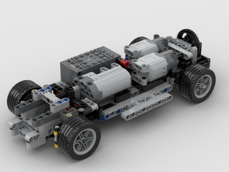 The 4-wheel-drive rc car