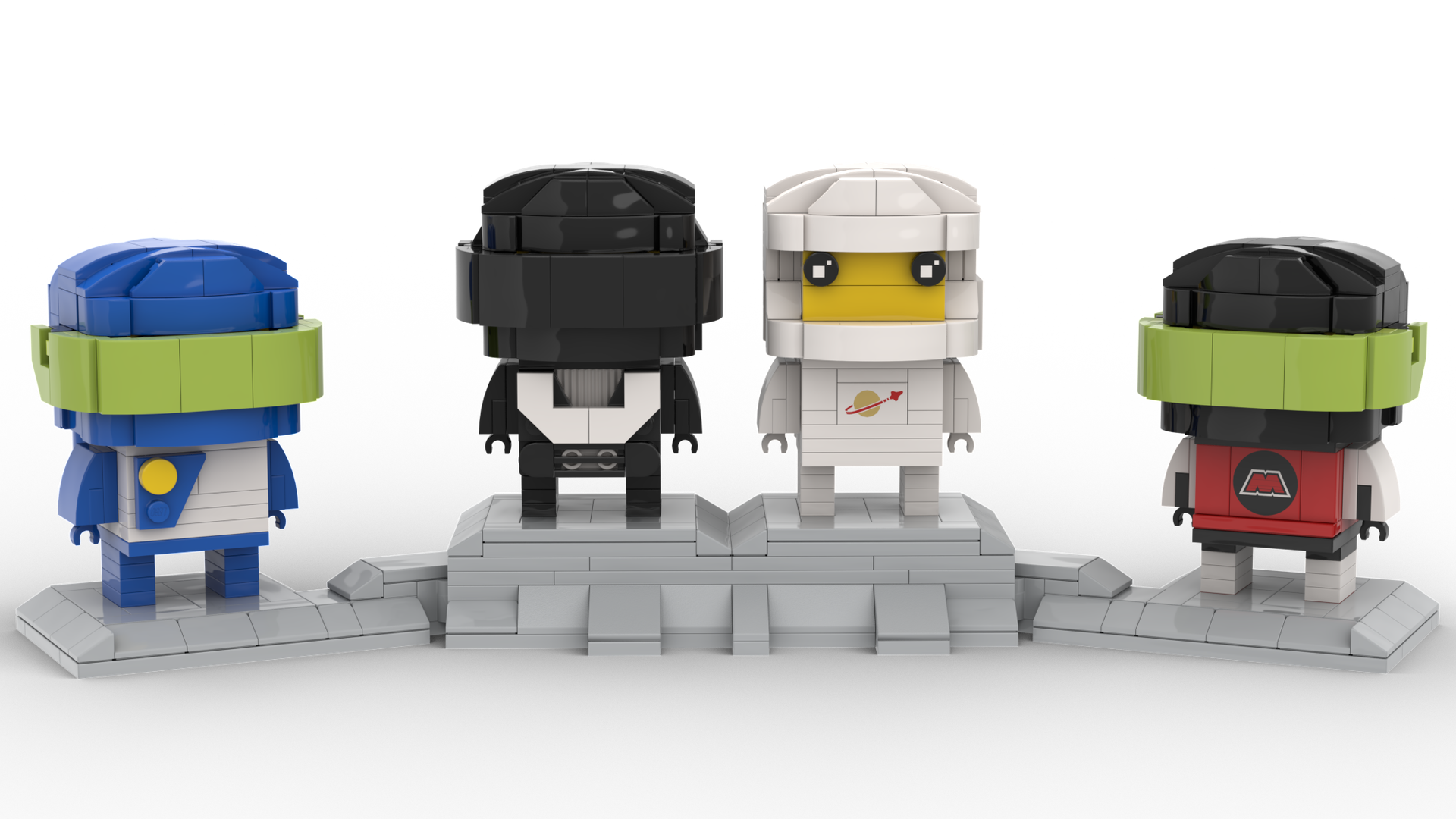 Space LEGO Brickheadz (MOC-72477) - LEGO MOC | MOC Tracker