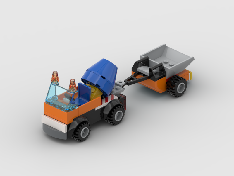 10750 Cement Truck with Trailer