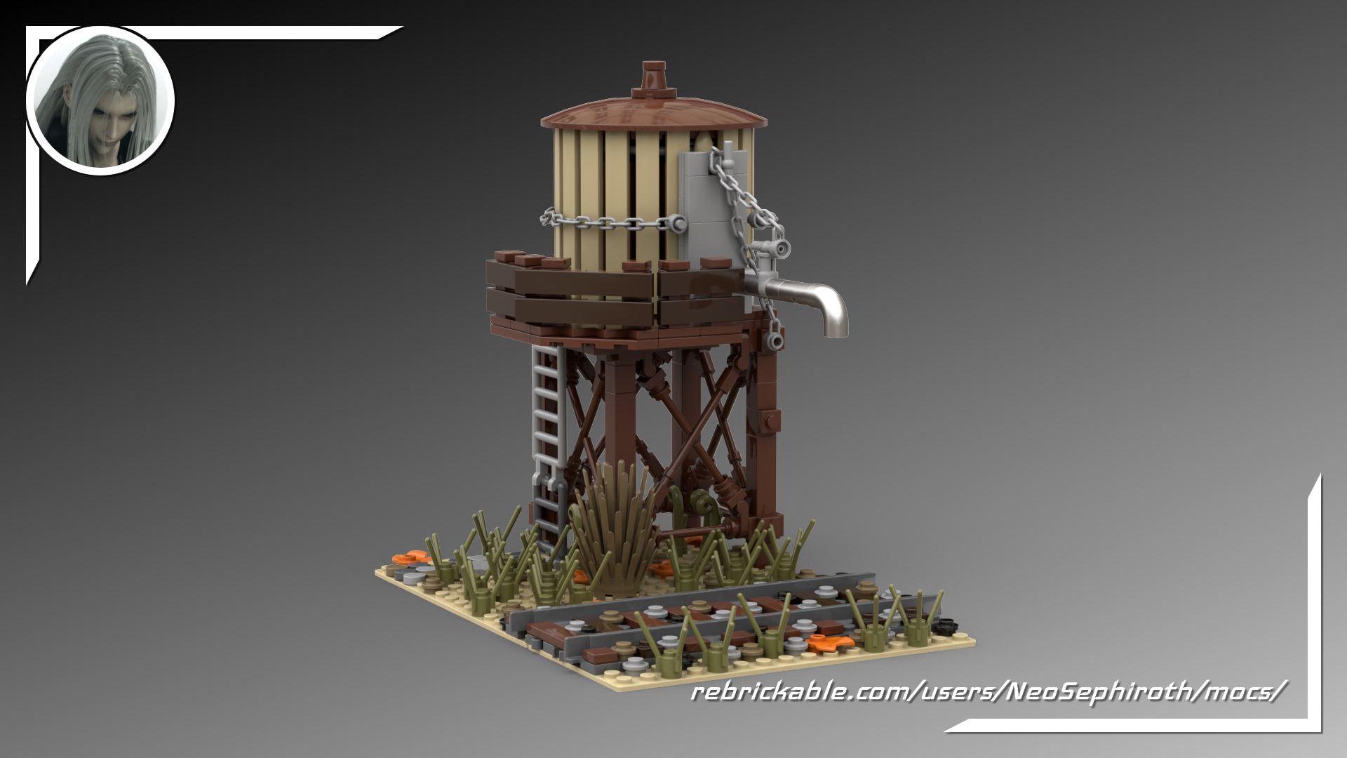 Western train water tower