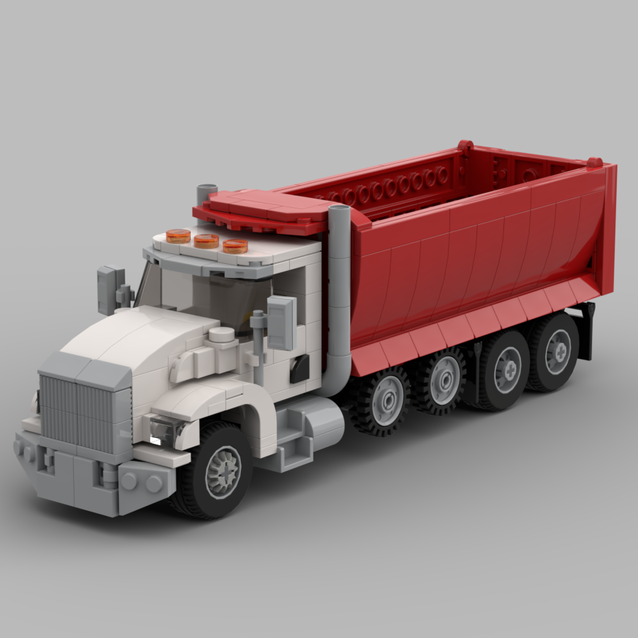 Kenworth T800 Dump truck (Red-White)