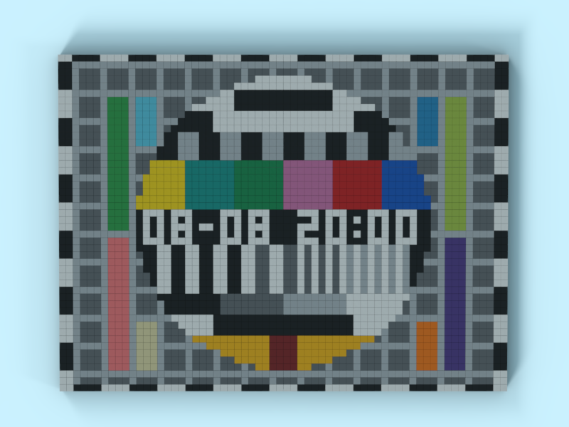 PM5544 TV Test Card Clock