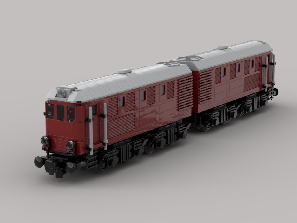 Diesel double locomotive V188 / BR288 of the German Federal Railroad