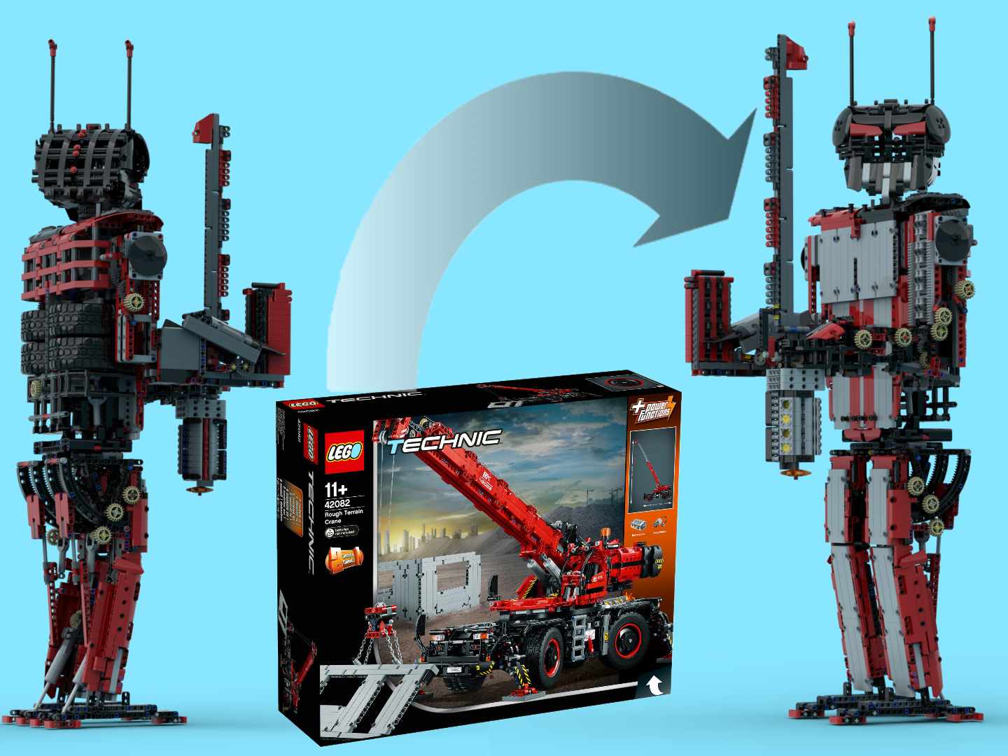 Big Technic Mech Warrior from Set Rough Terrain Crane 42082