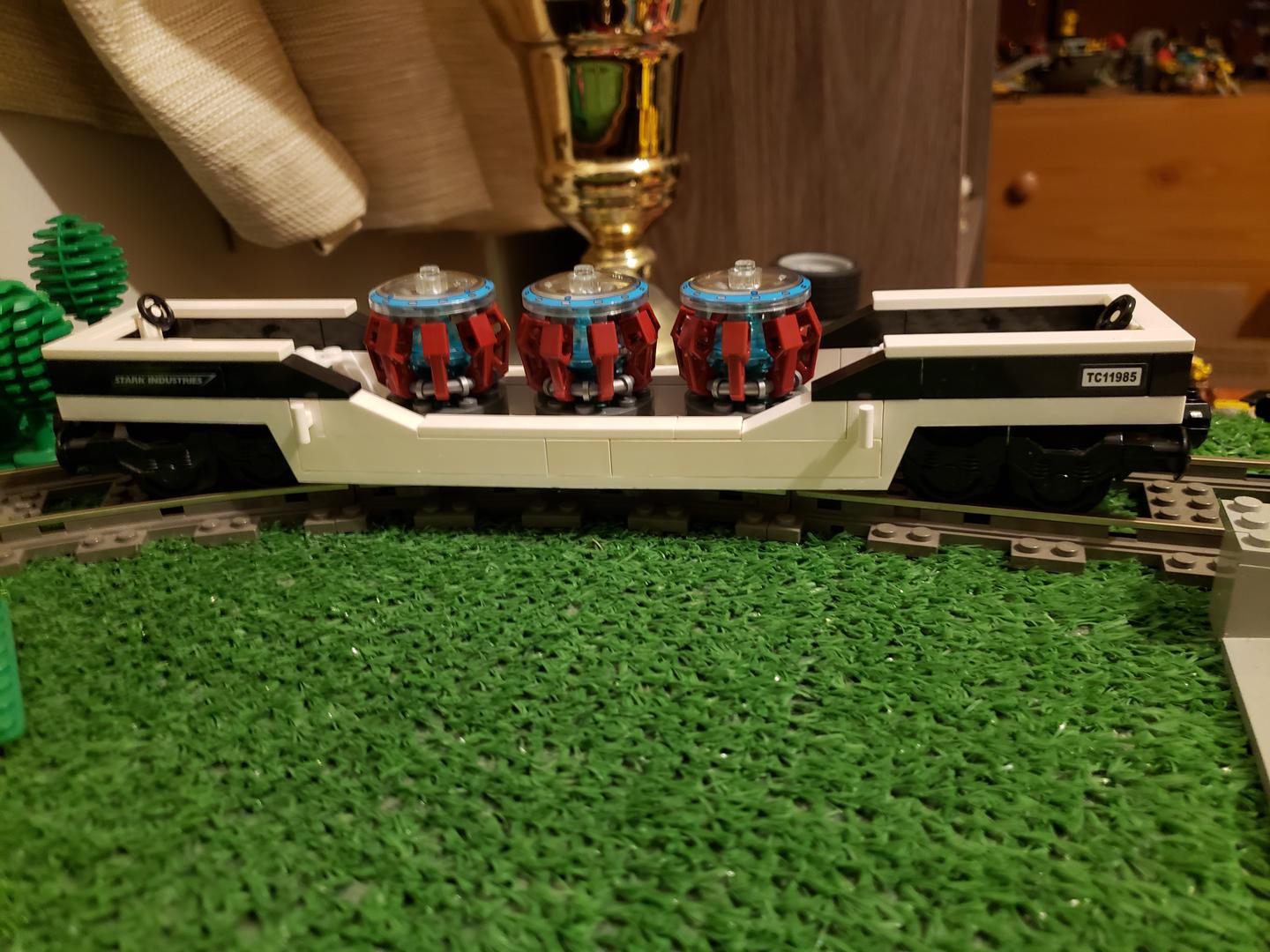 Stark Industries Flat Car With Arc Reactors