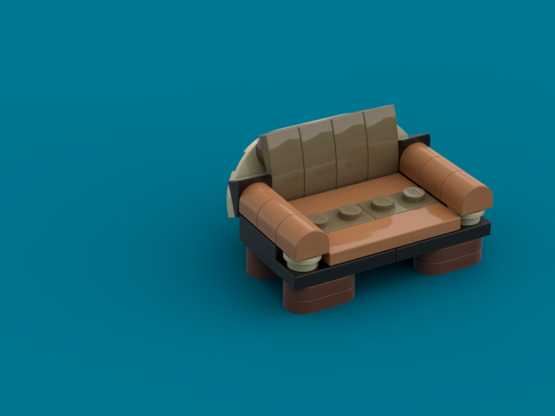 Coach/sofa (MOC-74444) - LEGO MOC | MOC Tracker