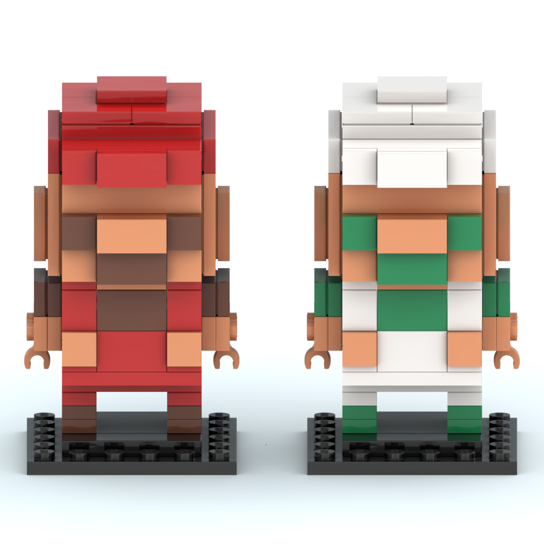 8 Bit Mario and Luigi