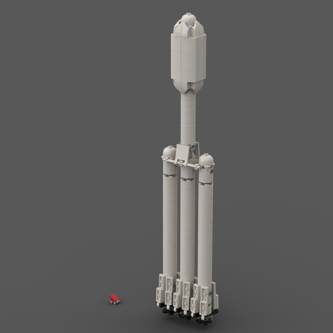 Falcon Heavy w/Tesla [1:220] (MOC-74546) - LEGO MOC | MOC Tracker