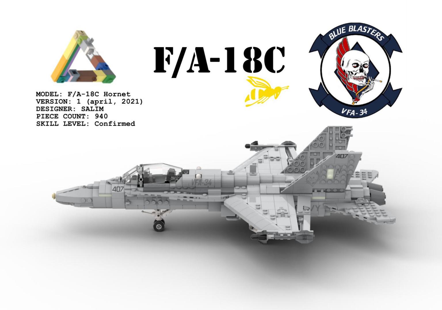 McDonnell Douglas F-18C Hornet LEGO