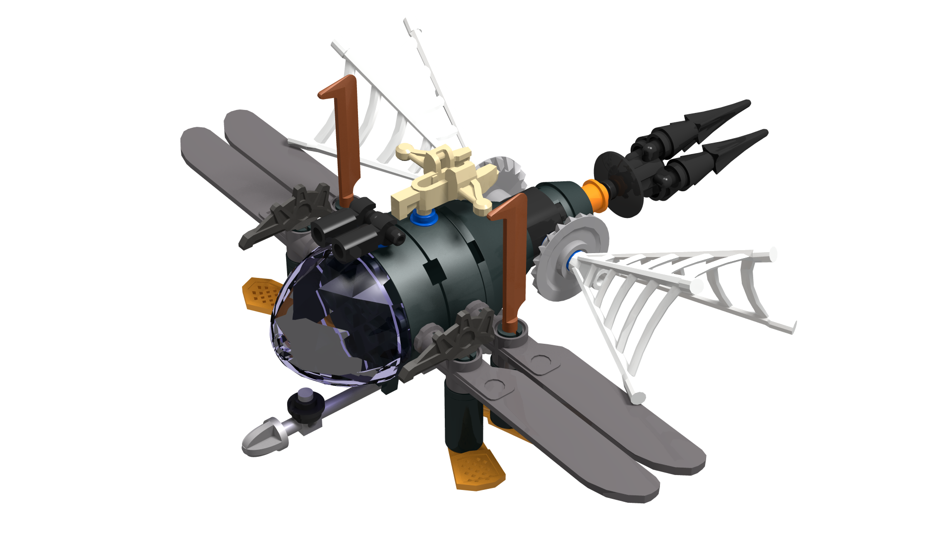 Steampunk_ Prof. Phamulimus's Dragonfly Space Launch