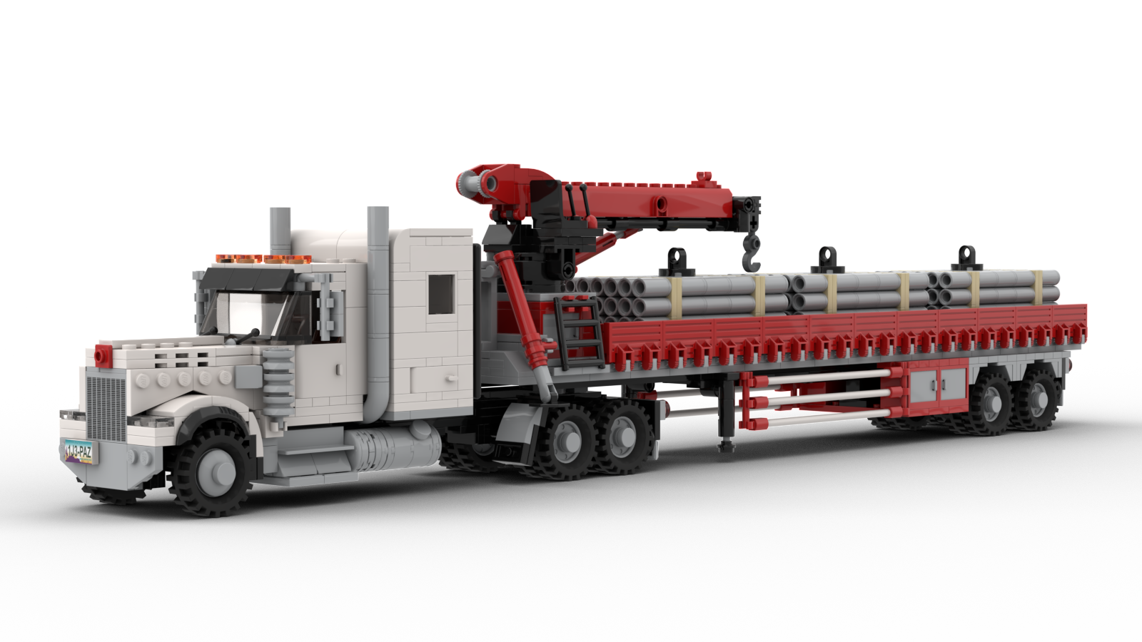 Kenworth W900 Crane Truck